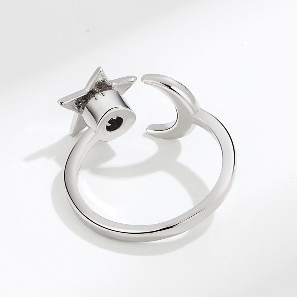 Wholesale Brass Rotating Star Moon Ring